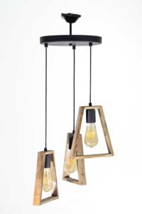 Trend Kitchen İnfinitum 3'lü Siyah Metal Modern Alüminyum Salon-Oturma Odası Avize