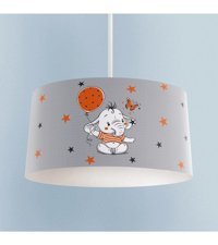 Bambaşka Moda Bmav-1038 Tekli Çok Renkli Modern Kumaş Bebek-Çocuk Odası Avize