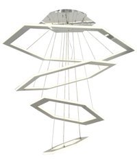 Tt Aydınlatma Tt304-4+1-By 5'li Beyaz Ledli Modern Alüminyum Salon-Oturma Odası Avize