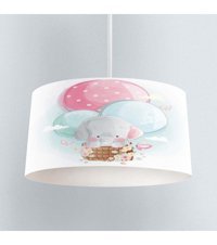 3D Else Halı Tekli Çok Renkli Resimli Modern Plastik Bebek-Çocuk Odası Avize