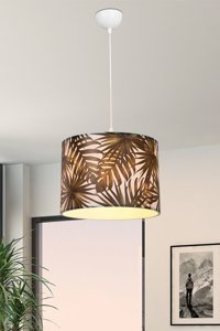 Foggia 5'li Beyaz Kristal Taşlı Modern Lazer Kesim Salon-Oturma Odası Avize