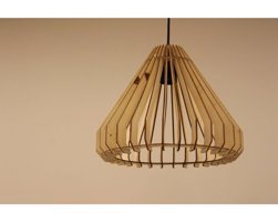Luna Lighting 4461-22-25 Tekli Kahverengi Hasır Rustik Bambu Salon-Oturma Odası Avize