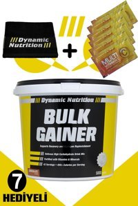 Dynamic Nutrition Çikolata Aromalı 42 Servis Kilo Aldırıcı Gainer 5000 gr Toz + Havlu + Multi C 6 Adet