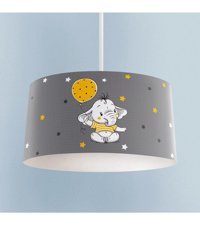 Bambaşka Moda Bmav-1022 Tekli Çok Renkli Pasta Modern Kumaş Bebek-Çocuk Odası Avize