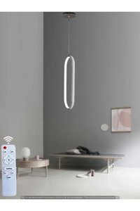 Evsehomes Tekli Yeşil Baskılı Modern Kumaş Bebek-Çocuk Odası Avize