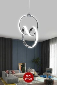 Rattam Mushroom Tekli Kahverengi Sarkıt Modern Bambu Salon-Oturma Odası Avize