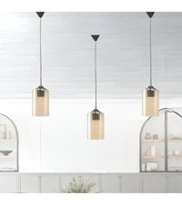 Perateknoloji 4'lü Gri Ledli Modern Alüminyum Salon-Oturma Odası Avize