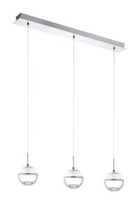Eglo Alobrase Tekli Gri Küre Modern Çelik Salon-Oturma Odası Avize