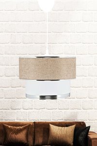 Eray Aydınlatma 10'lu Gri Ledli Modern Metal Salon-Oturma Odası Avize