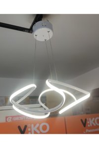 Gökyüzü Panel Tekli Beyaz Ledli Modern Alüminyum Bebek-Çocuk Odası Avize
