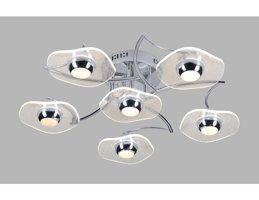 Vk Home Aydınlatma Berra 3'lü Beyaz Şapkalı Modern Kumaş Salon-Oturma Odası Avize