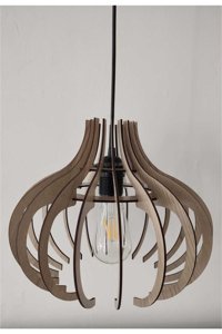 Vk Home Aydınlatma 4'lü Siyah Sarkıt Modern Kumaş Salon-Oturma Odası Avize