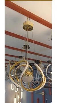 Ladco Aydınlatma A-472-6Yg 6'lı Kahverengi Küre Modern Alüminyum Salon-Oturma Odası Avize