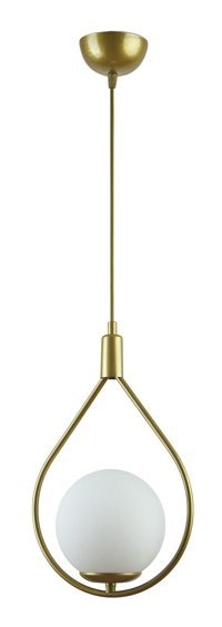 Mekta Home Tekli Altın Sarkıt Klasik Kumaş Salon-Oturma Odası Avize