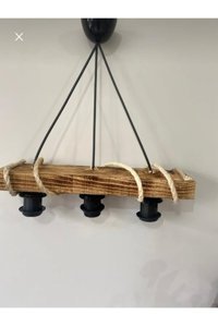Belezahome Tekli Çok Renkli Şapkalı Modern Kumaş Bebek-Çocuk Odası Avize