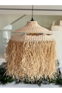 Şenay Aydınlatma Çapa Tekli Beyaz Pasta Modern Kumaş Bebek-Çocuk Odası Avize