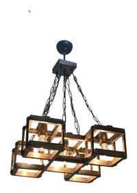 Luna Lighting 4156-2-19 Flush Tekli Siyah Ledli Modern Metal Salon-Oturma Odası Avize