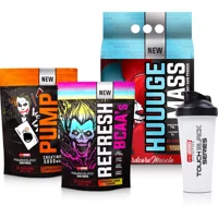 Protouch Nutrition Touch Black 60 Servis Kas Yapıcı Gainer 3000 gr Toz + Bcaa Çilek Aromalı 210 gr + Kreatin Aromasız 200 gr