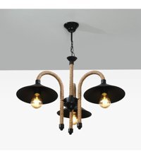 Dekorluna Sante 3'lü Mavi Sarkıt Modern Krom Salon-Oturma Odası Avize