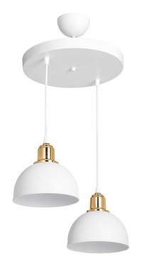 Luna Lighting 2806-6A-0104 Roge 6'lı Beyaz - Kırmızı Küre Modern Metal Salon-Oturma Odası Avize