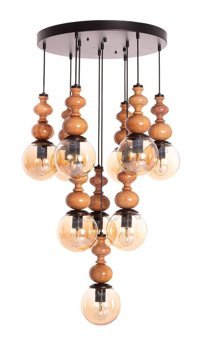 Tt Aydınlatma Tt025-Kr Tekli Gri Ledli Modern Alüminyum Salon-Oturma Odası Avize
