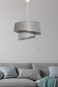 Bamyum Pino Tekli Beyaz Sarkıt Modern Metal Salon-Oturma Odası Avize