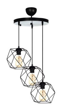 Özçelik 5'li Siyah Modern Metal Salon Avize