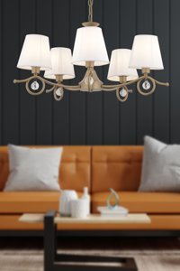 Apliqa Saucer Tekli Çok Renkli Sarkıt Modern Metal Salon-Oturma Odası Avize