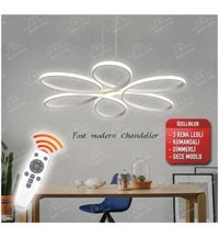 Poplinhome 2 Tekli Sarı Makrome Bohem Çelik Salon-Oturma Odası Avize