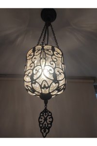 Pera Tekli Antrasit Plafonyer Modern Alüminyum Salon-Oturma Odası Avize