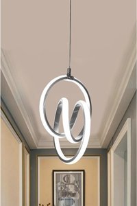 Özpolataydınlatma Zerda 2'li Siyah Sarkıt Modern Metal Salon-Oturma Odası Avize