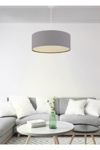 Hegza Lighting Cometa Tekli Gri Ledli Modern Alüminyum Salon-Oturma Odası Avize