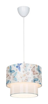 Luna Lighting 2808-5As-0104 Domm 5'li Beyaz - Kırmızı Küre Modern Metal Salon-Oturma Odası Avize