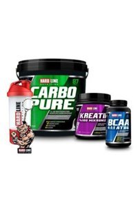 Hardline Nutrition Carbopure Aromasız 87 Servis Kilo Aldırıcı Karbonhidrat 4000 gr Toz Kreatin + Bcaa + Shaker
