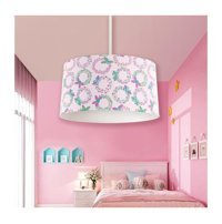 Bby Home & Desıgn Valens Tekli Çok Renkli Sarkıt Modern Kumaş Salon-Oturma Odası Avize