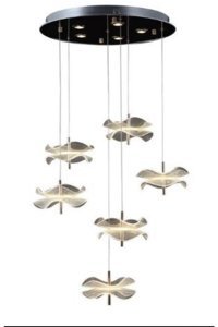 Dorbien Av-6141-6Bkr Tekli Metalik Sarkıt Modern Alüminyum Salon-Oturma Odası Avize