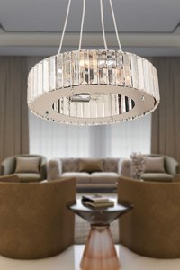 Apliqa Lema 6'lı Beyaz Küre Modern Metal Salon-Oturma Odası Avize