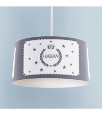 Luna Lighting Dellova Tekli Siyah Kristal Taşlı Modern Metal Antre-Hol Avize