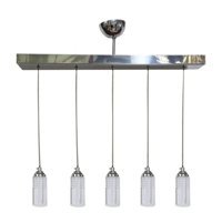 Modavize 6'lı Siyah Modern Metal Salon-Oturma Odası Avize