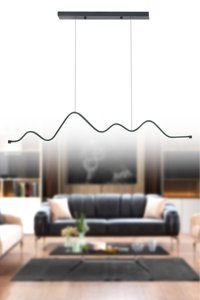 Dede Tekli Çok Renkli Sarkıt Modern Cam Salon-Oturma Odası Avize