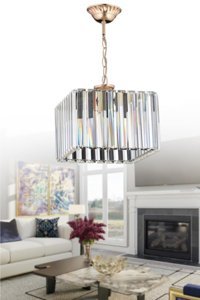 Hmydesign Tekli Kırmızı Modern Metal Salon Avize