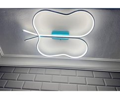Modelight Akses Tekli Beyaz Sarkıt Modern Plastik Bebek-Çocuk Odası Avize