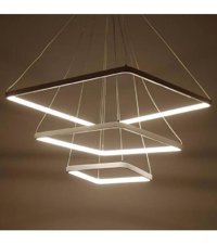 Özcan Aydınlatma 3229-1A-19 Chute Tekli Siyah Ledli Modern Metal Salon-Oturma Odası Avize