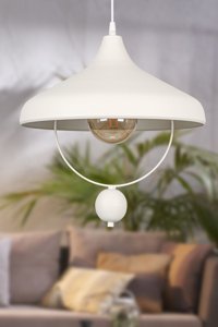 Begüsa 3'lü Beyaz Ledli Modern Alüminyum Salon-Oturma Odası Avize