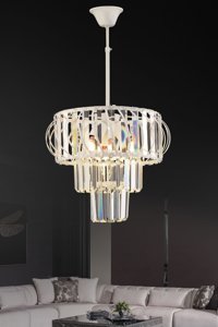 Lights Tekli Siyah Modern Lazer Kesim Salon-Oturma Odası Avize