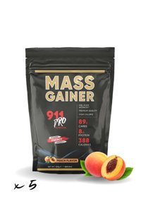 911 Pro Nutrition Şeftali Aromalı 5 Servis Kas Yapıcı Gainer 5x100 gr Toz