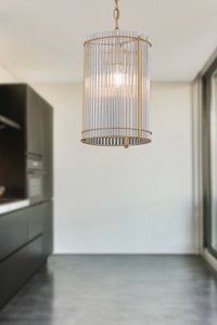 Apliqa Cherish 6'lı Kahverengi Sarkıt Eskitme Metal Salon-Oturma Odası Avize