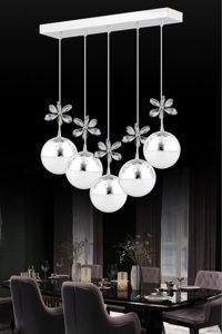 Home Tekli Beyaz Ledli Modern Alüminyum Bebek-Çocuk Odası Avize