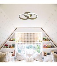 Tekfa 2'li Altın Küre Modern Cam Salon-Oturma Odası Avize