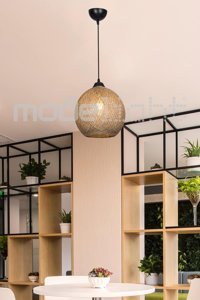 Luna Lighting 2804-7A-28 Gunn 7'li Kırmızı-Siyah Sarkıt Modern Metal Salon-Oturma Odası Avize
